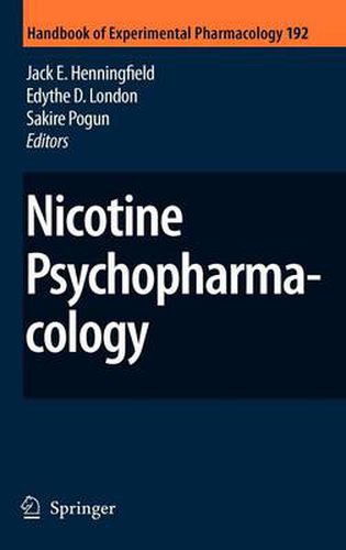 Cover image for Nicotine Psychopharmacology
