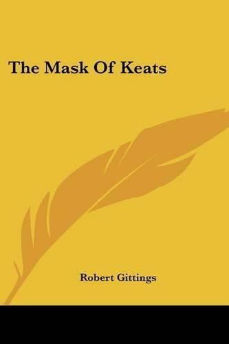 Cover image for The Mask of Keats