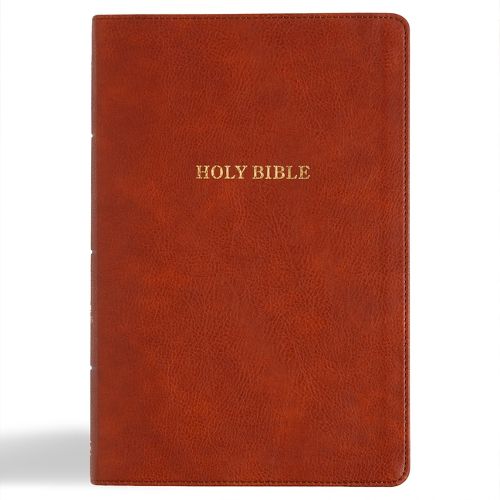 KJV Giant Print Reference Bible, Burnt Sienna Leathertouch, Indexed