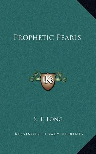 Cover image for Prophetic Pearls