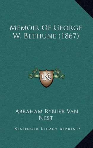 Memoir of George W. Bethune (1867)