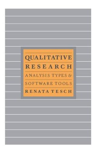 Cover image for Qualitative Research: Analysis Types and Software