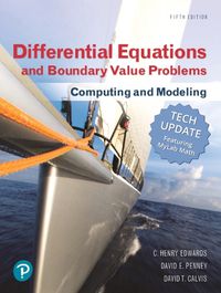 Cover image for Differential Equations and Boundary Value Problems: Computing and Modeling, Tech Update