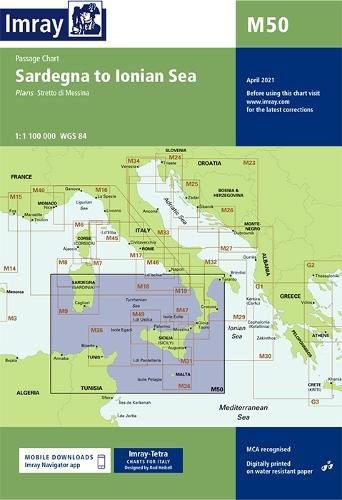 Cover image for Imray Chart M50: Sardegna to Ionian Sea