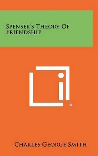 Cover image for Spenser's Theory of Friendship