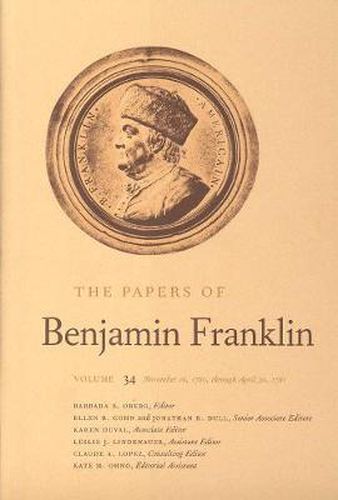 Cover image for The Papers of Benjamin Franklin, Vol. 34: Volume 34: November 16, 1780, through April 30, 1781