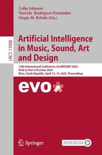 Cover image for Artificial Intelligence in Music, Sound, Art and Design