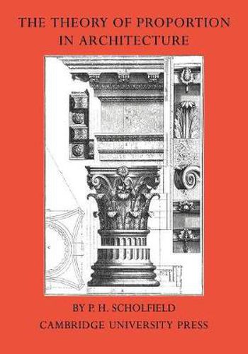 Cover image for The Theory of Proportion in Architecture