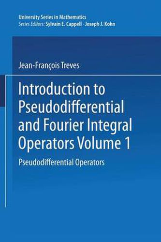 Cover image for Introduction to Pseudodifferential and Fourier Integral Operators: Pseudodifferential Operators