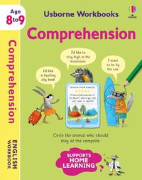 Cover image for Usborne Workbooks Comprehension 8-9