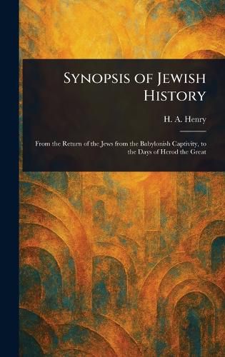 Cover image for Synopsis of Jewish History