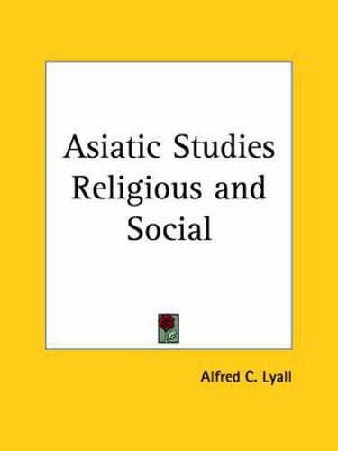 Asiatic Studies Religious