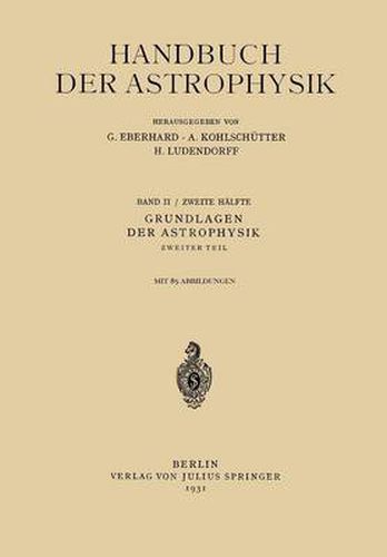 Cover image for Grundlagen Der Astrophysik: Zweiter Teil II