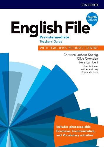 Cover image for English File: Pre-Intermediate: Teacher's Guide with Teacher's Resource Centre