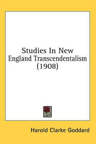 Cover image for Studies in New England Transcendentalism (1908)