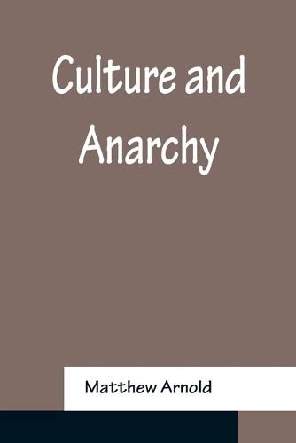 Cover image for Culture and Anarchy