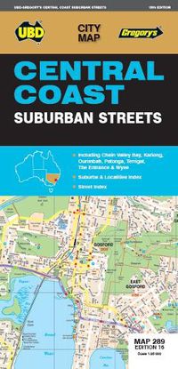 Cover image for Central Coast Suburban Streets Map 289 16th ed
