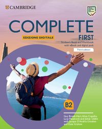Cover image for Complete First Student's Book and Workbook with ebook and Digital Pack Edizione Digitale (Italian Edition)