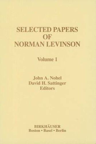 Cover image for Selected Papers of Norman Levinson