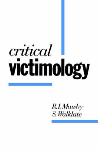 Cover image for Critical Victimology: International Perspectives