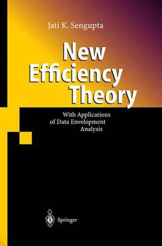 Cover image for New Efficiency Theory: With Applications of Data Envelopment Analysis