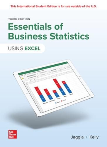 Cover image for Essentials of Business Statistics ISE