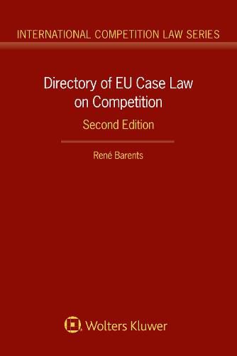 Cover image for Directory of EU Case Law on Competition,