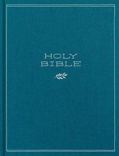 CSB Illustrator's Notetaking Bible, Large Print Edition, Deep Caribbean Blue Cloth Over Board