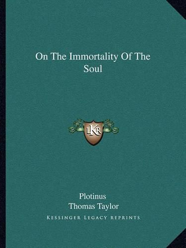 On the Immortality of the Soul