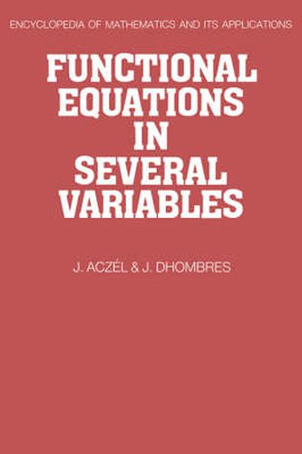 Cover image for Functional Equations in Several Variables