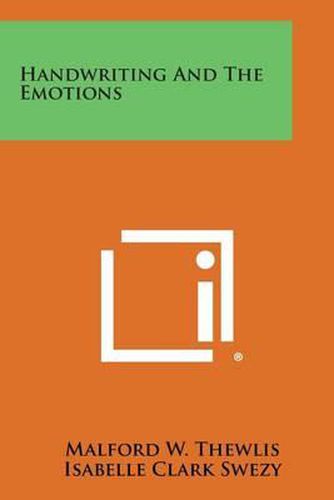 Cover image for Handwriting and the Emotions