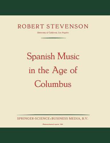 Cover image for Spanish Music in the Age of Columbus