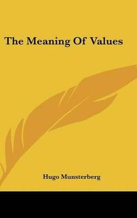 Cover image for The Meaning of Values