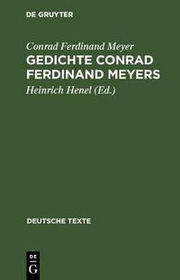 Cover image for Gedichte Conrad Ferdinand Meyers