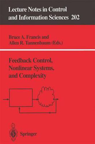 Cover image for Feedback Control, Nonlinear Systems, and Complexity