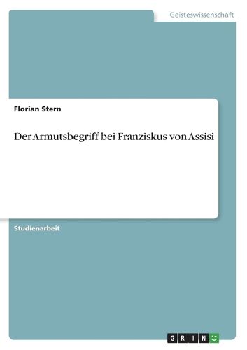 Cover image for Der Armutsbegriff bei Franziskus von Assisi