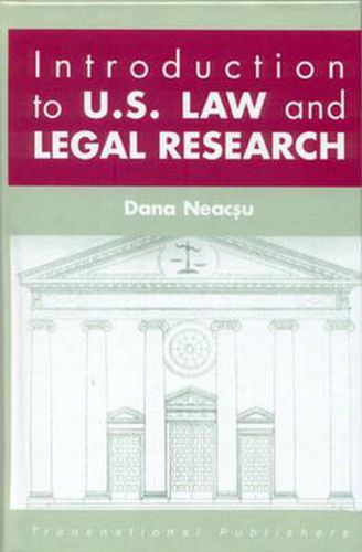 Cover image for Introduction to U.S. Law and Legal Research