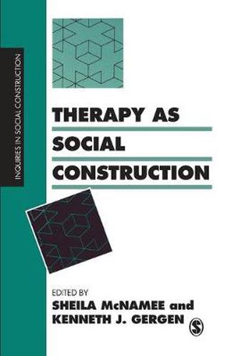 Cover image for Therapy as Social Construction