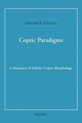 Cover image for Coptic Paradigms: A Summary of Sahidic Coptic Morphology