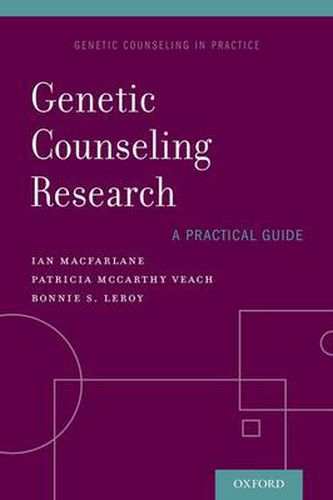 Cover image for Genetic Counseling Research: A Practical Guide