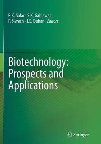 Cover image for Biotechnology: Prospects and Applications