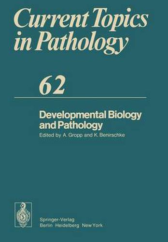 Cover image for Developmental Biology and Pathology