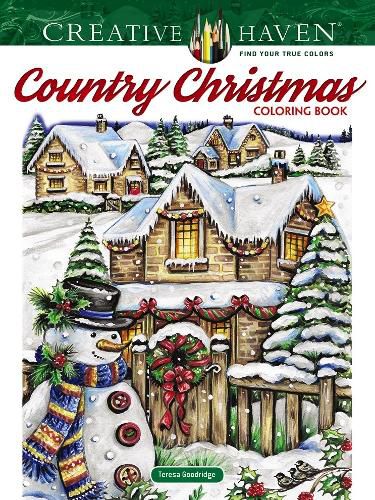 Cover image for Creative Haven Country Christmas Coloring Book