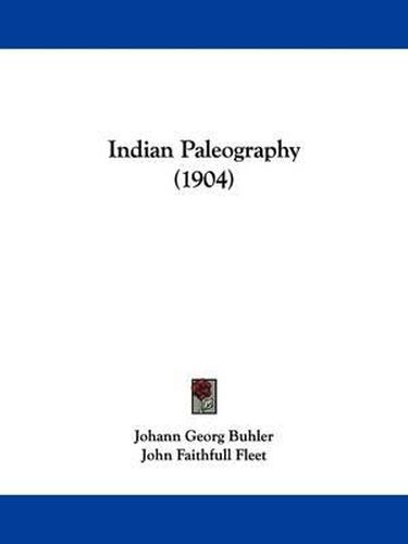 Indian Paleography (1904)