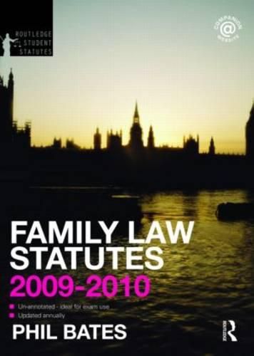 Cover image for Family Law Statutes 2009-2010