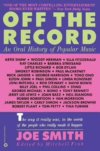 Cover image for Off the Record: An Oral History of Popular Music