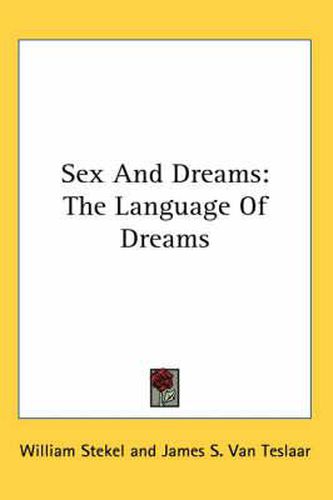 Cover image for Sex and Dreams: The Language of Dreams