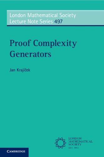 Cover image for Proof Complexity Generators