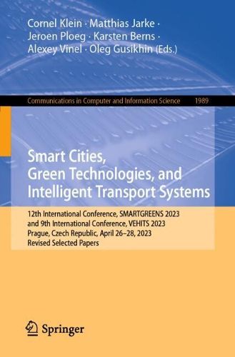 Cover image for Smart Cities, Green Technologies, and Intelligent Transport Systems
