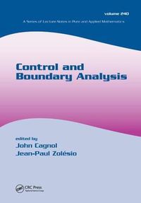 Cover image for Control and Boundary Analysis